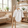 BABIDU Body Neonato Incrociato a Maniche Lunghe 100% Cotone con