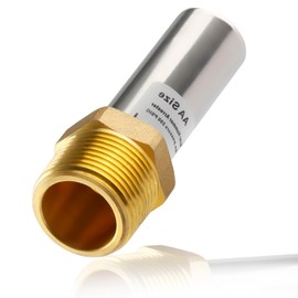 AquaNeurk Stainless Steel Water Hammer Arrestor, 3/4 Inch MHT Straight Hammer Arrestor,Male Hose Thread Connection