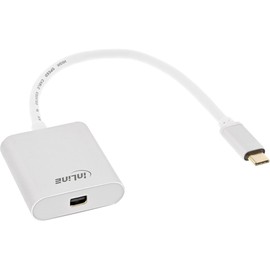 InLine® 64105S USB Display Converter, USB Type C Male to Mini DisplayPort Female (DP Old Mode), 4K2K, Silver, 0.2 m