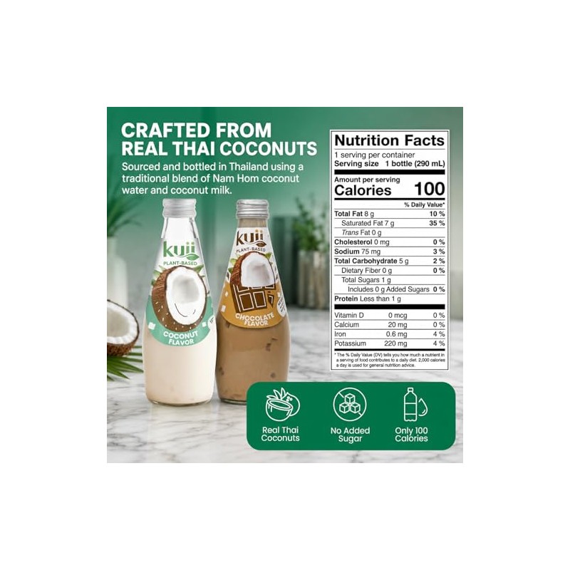 Kuii Coconut Milk Drink Variety Pack – Original Coconut Jelly