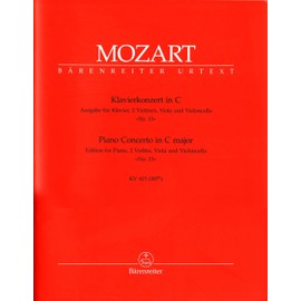 Mozart: Piano Concerto No. 13, K. 415/387b (version for piano and string quartet) (Set of Parts)