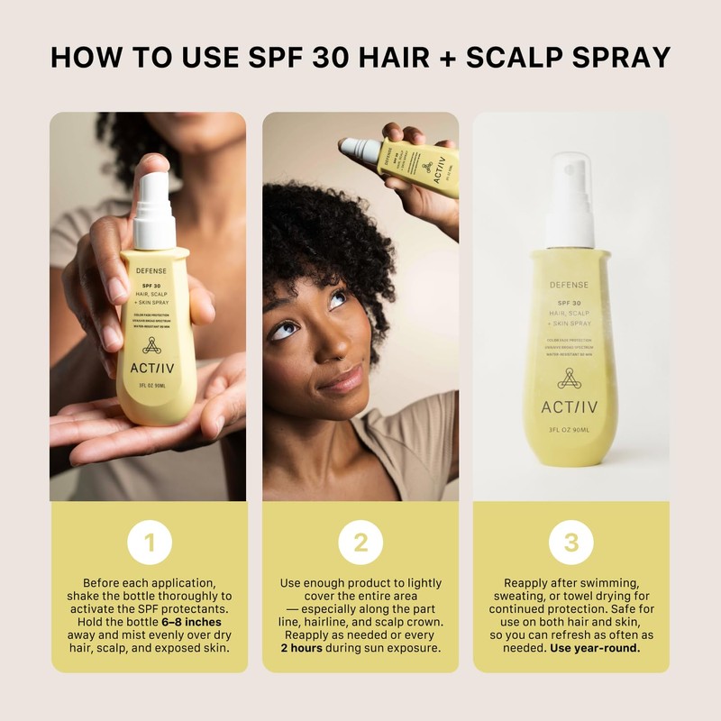 ACTIIV Defense SPF 30 Hair, Scalp + Skin Spray |