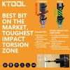 KTOOL Impact Driver Bit Set 5 Pack 2 Inch Phillips