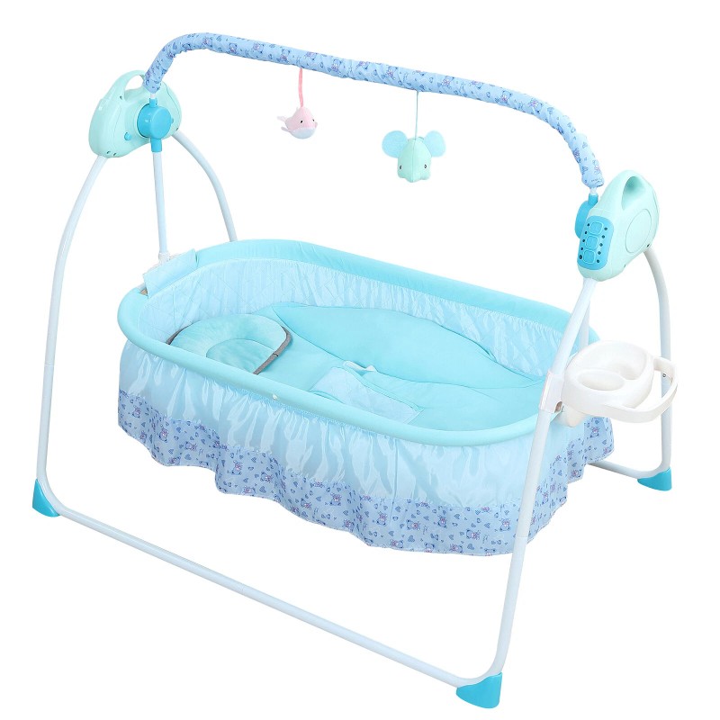 Electric Power Auto-Swing Bed Baby Cradle Crib Infant Rocker Cot