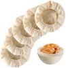 SNOMEL 5 Packs Bread Basket Cloth, 9.8 Inch Round Bowl