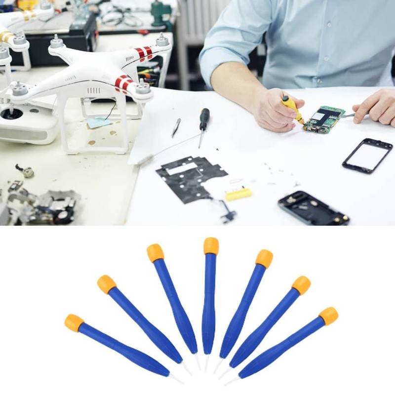 8-Piece Ceramic Screwdriver, Ceramic Slotted Screwdriver Set with Ceramic Bits