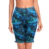 RELLECIGA Women's Blue Leaf High Waisted UV Sun Protection Swim