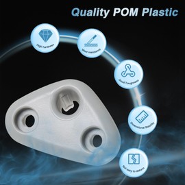 FUSCH Sun Visor Mount Clip Compatible with Subaru Forester Impreza Crosstrek Outback STI WRX Gray Driver Side Visor Mount Clip Sun Visor Repair Bracket