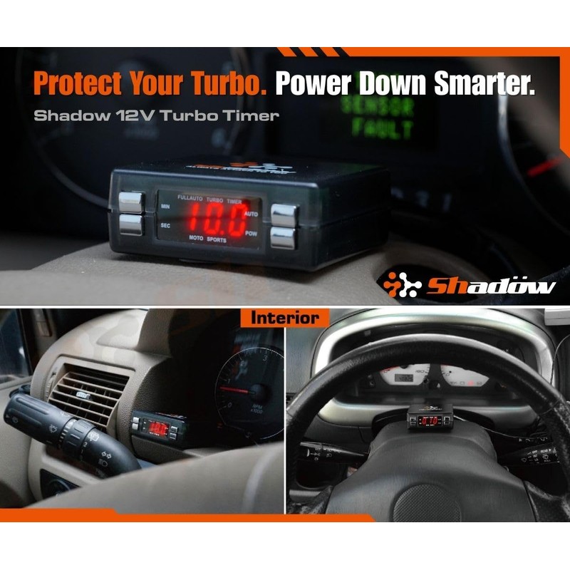 Shadow 12V Turbo Timer: Protect Turbo Engine After Shutdown with