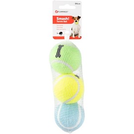 Flamingo HS Tennisball SMASH + KNOCHENMUSTER 3 FARBEN 6CM 3ST