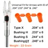6PCS X Lighted Nocks for Arrows with .204 .233 .244