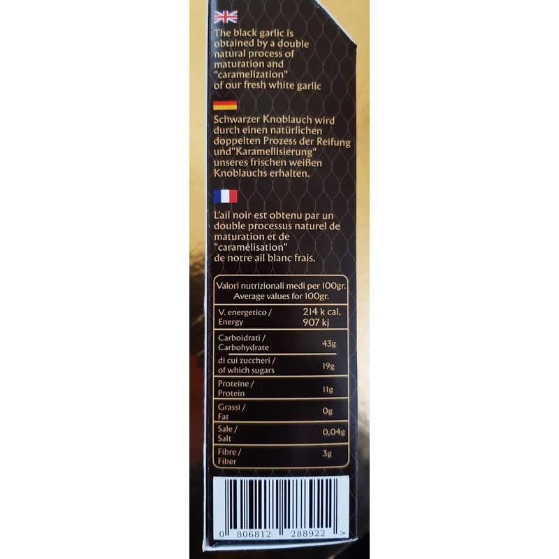 Black garlic Elixir Black Garlic Italy artisan quality made according