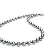 [OVER-9] Terahertz Black Spinel Necklace, 0.2 inch (6 mm), Triangle