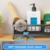 PengGengA Sink Organiser, Sink Organiser with Removable Brush Holder, Sink