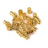 Long Gold Braiding Hair Cuff Clip Buckle Adjustable Dreadlock Braids