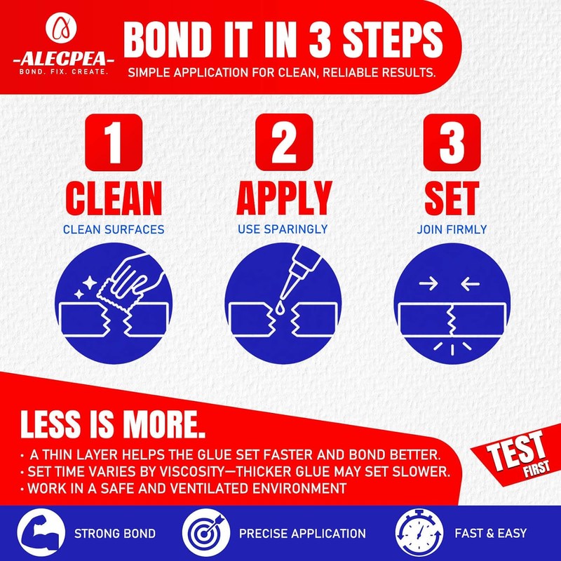 ALECPEA 30g Silicone Glue - Fast-Bonding & Weatherproof Adhesive for