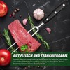 Meat Fork with Handle - 29 cm Stainless Steel Meat