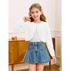 Girls Long Sleeve Bolero Cardigan Sweater Kids Cute Button Knit