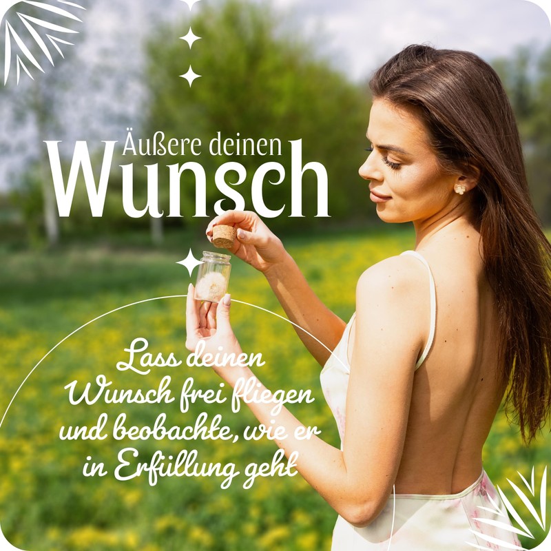 Garronda Wish Fulfiller - Elegant Dandelion in Glass, Charming Small