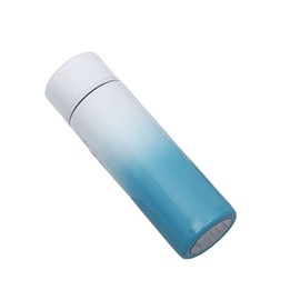 Mini Water Bottles, Cute Reusable Water Bottle, Insulated Stainless Steel Water Bottles, Portable Purse Thermos Water Bottle with Vacuum Sealing & Double Wall Design (150ml / 5oz, White Blue)
