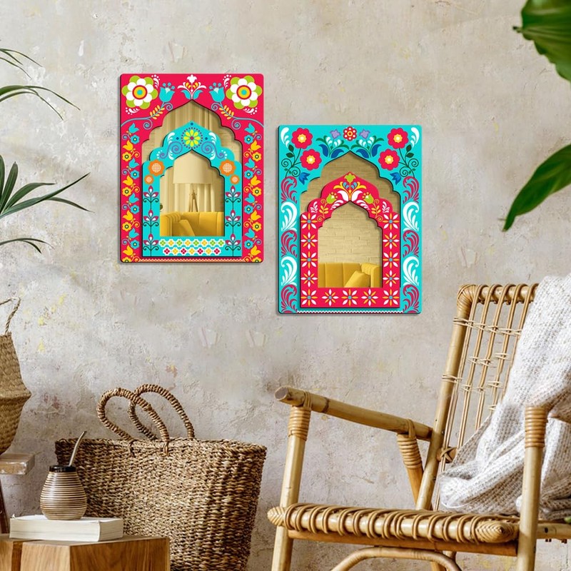 Sehaz Artworks Jharokha Wall Art | Wall Decoration Items for