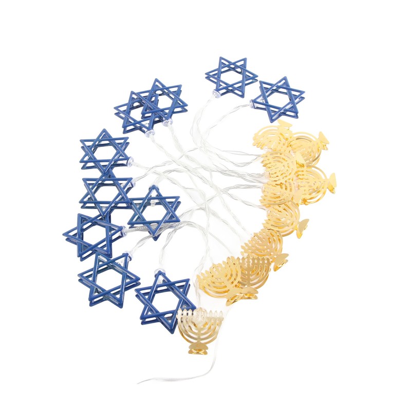 LED Hanukkah String Lights Hexagonal Star Fairy Light 3 Meters
