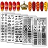 PH PandaHall 5pcs Crown Nail Stamping King Queen Nail Art