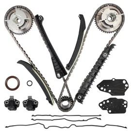 5.4L Timing Chain Kit Cam Phaser Camshaft Drive Phaser Repair Kit Compatible With Ford Expedition F-150 F-250 F-350 Super Duty Lincoln Mark LT Navigator 3V 24 Valve 2004-2013 Replace 3R2Z-6A257-DA