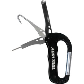 Osaka Fishing Equipment (OGK) Squid Tool Black OG206K [Integrated Squid Tightening Pick/Squid Gaff/Kanna Tuner]