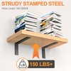 Heavy Duty Shelf Brackets 8 Inch (8 Pack), Rustic L
