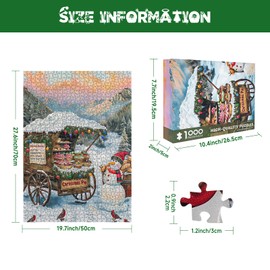 2024 Christmas Puzzle Puzzles 1000 Pieces for Adults Snowman Dessert Shop Christmas Puzzle Adult 1000 Pieces Puzzles 2024 Christmas Puzzles 1000 Pieces for Adults Festival Puzzle