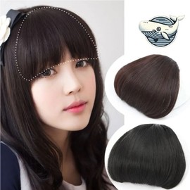 Natural straight bangs wig light brown (WFHG7R7) / 자연스러운 일자 앞머리 가발 라이트브라운 (WFHG7R7)