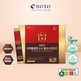 BOTO [BOTO]6 years Korea Red Ginseng Sticks (30 Sticks)