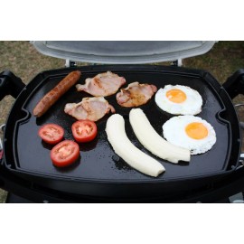 Campaquip Griddle Plate, Full Size Cast Iron for Weber Style Q100 Q120 Q1000 Q1200