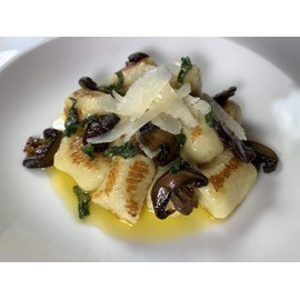 Gnocchi Board - Hand Crafted in USA of American Grown Walnut - Solid Wood Gnocchi Paddle with Garganelli Stick - Cavatelli Pasta Maker - Pasta Board Gnocchi Roller by Crafted Home Goods