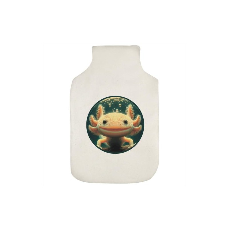 'Smiling Axolotl' Hot Water Bottle Cover (HW00039629)