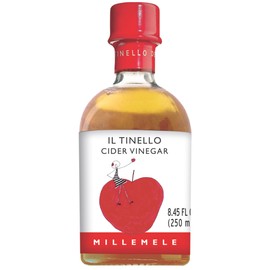 IL TINELLO Apple Cider Vinegar – Aceto di Mele, 250ml (8.45 fl oz) – Naturally Fermented Italian Apple Cider Vinegar, Delicate & Fruity, Perfect for Salads & Health Benefits
