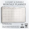 Gallery Leather Large Monthly Planner 2026, Elegantly Bound Calendar Planner