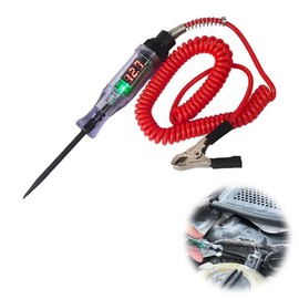 Circuit Voltage Tester for Cars, Includes Pen Cord, DC3-24V, Digital Power Tester, LED Auto Tester, Power Supply, Conduction, Polarity Determination, Performance Testing, Automotive Maintenance