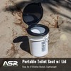 ASR Outdoor Camping Toilet, 5 Gallon Bucket Portable Toilet Seat