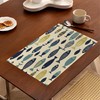 Cute Fish Placemats Set of 6,Boho Heat Resistant Non Slip