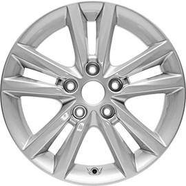 Factory Wheel Replacement New 16x6.5" 16 Inch Silver Aluminum Alloy Wheel Rim for Hyundai Sonata 2015 2016 2017 | ALY70866U20N | Direct Fit - OE Stock Specs