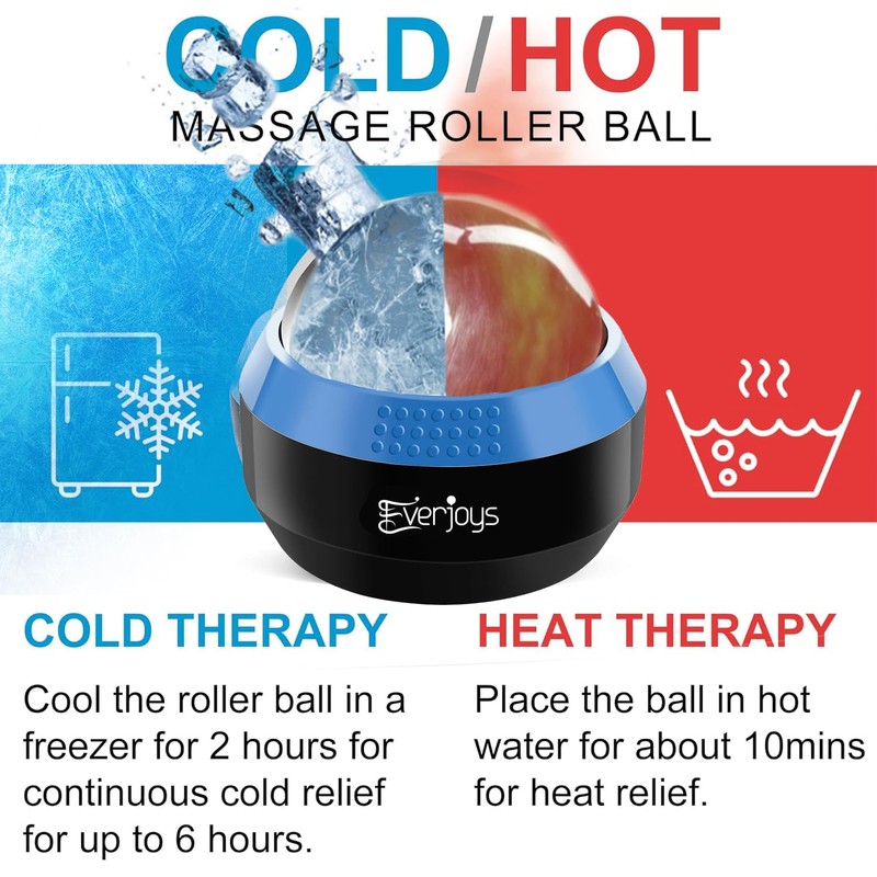 Massage Ice Roller Ball Cold & Heat Therapy Tissue Relief