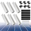 Philtool Solar Panel Mount Kit, 12 cm Aluminium Profile Rails