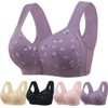 Daisy Bras for Older Women No Underwire Front Closure Comfort