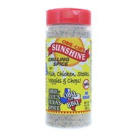 Obie-Cue's Sunshine Grilling Spice for Fish, Chicken, Steaks, Veggies & Chops (13.5 oz)