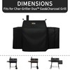JIESUO 5555 Grill Cover for Char-Griller E1224, 2121,3018,1224, Heavy Duty