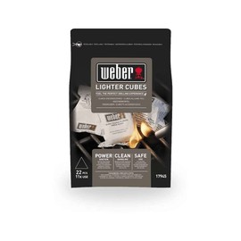 Weber Lighting Cubes (Pack of 22), for Lighting Charcoal & Briquettes, Easy to Use, No Odours or Unpleasant Taste, Environmentally Friendly & Safe (17945)