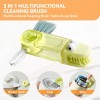 Nodirz 3 in 1 Cup Lid Gap Cleaning Brush Set,