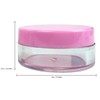 (Quantity: 20 Pieces) Beauticom 10G/10ML Clear Round Jars with Pink